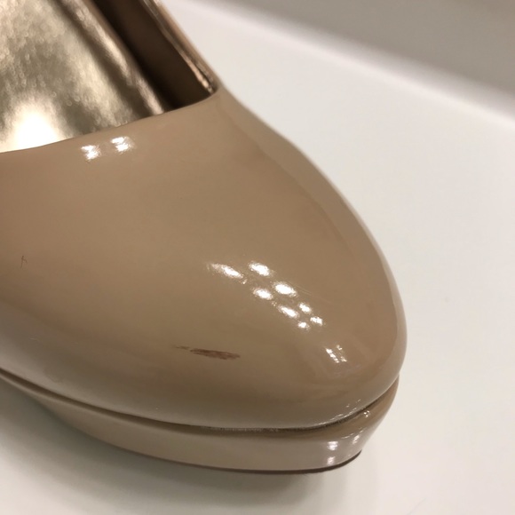 👡PRICE DROP👡 Madden Girl Tan Patent Leather Platform Heels – 10 - Picture 6 of 8